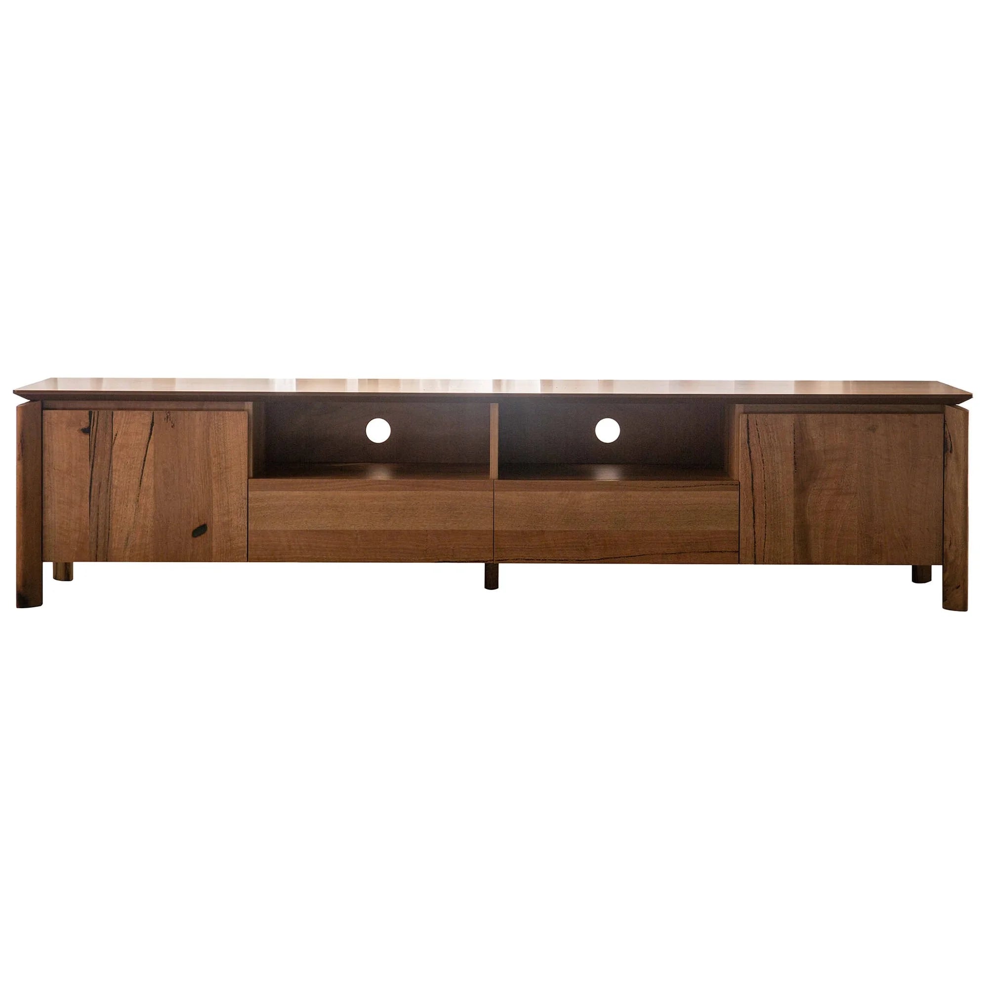 Atherton 220cm 2 Door 2 Drawer TV Unit - Natural