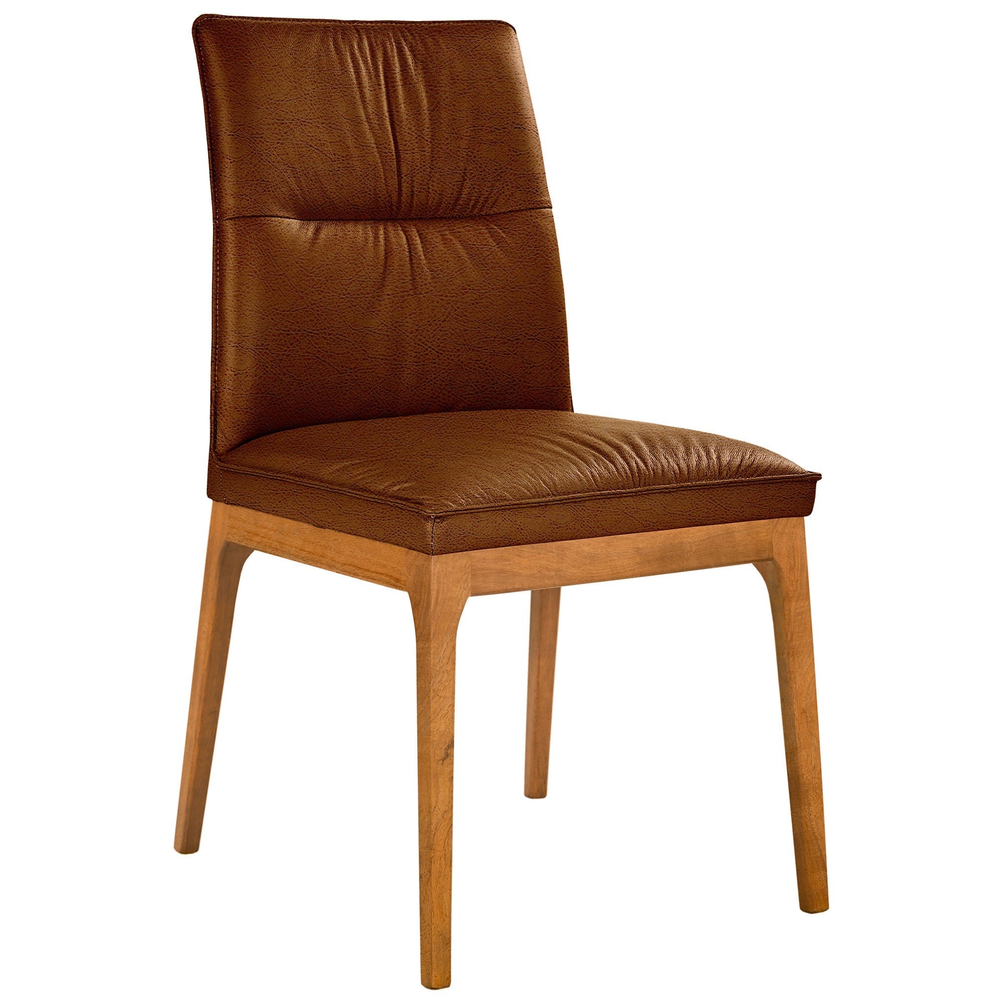Cesasena Leather Dining Chair - Toffee