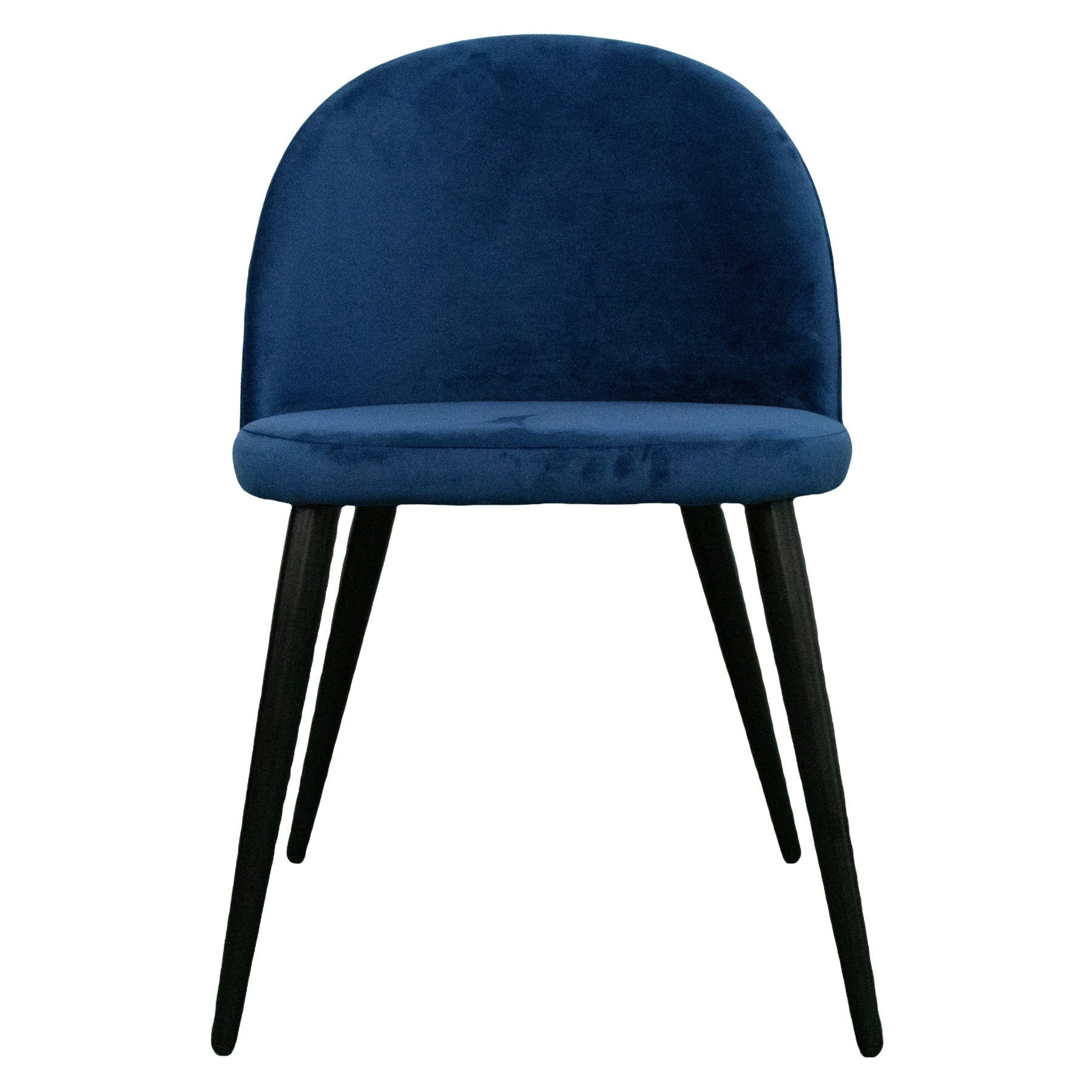 Kidetina Velvet Fabric Dining Chair - Navy