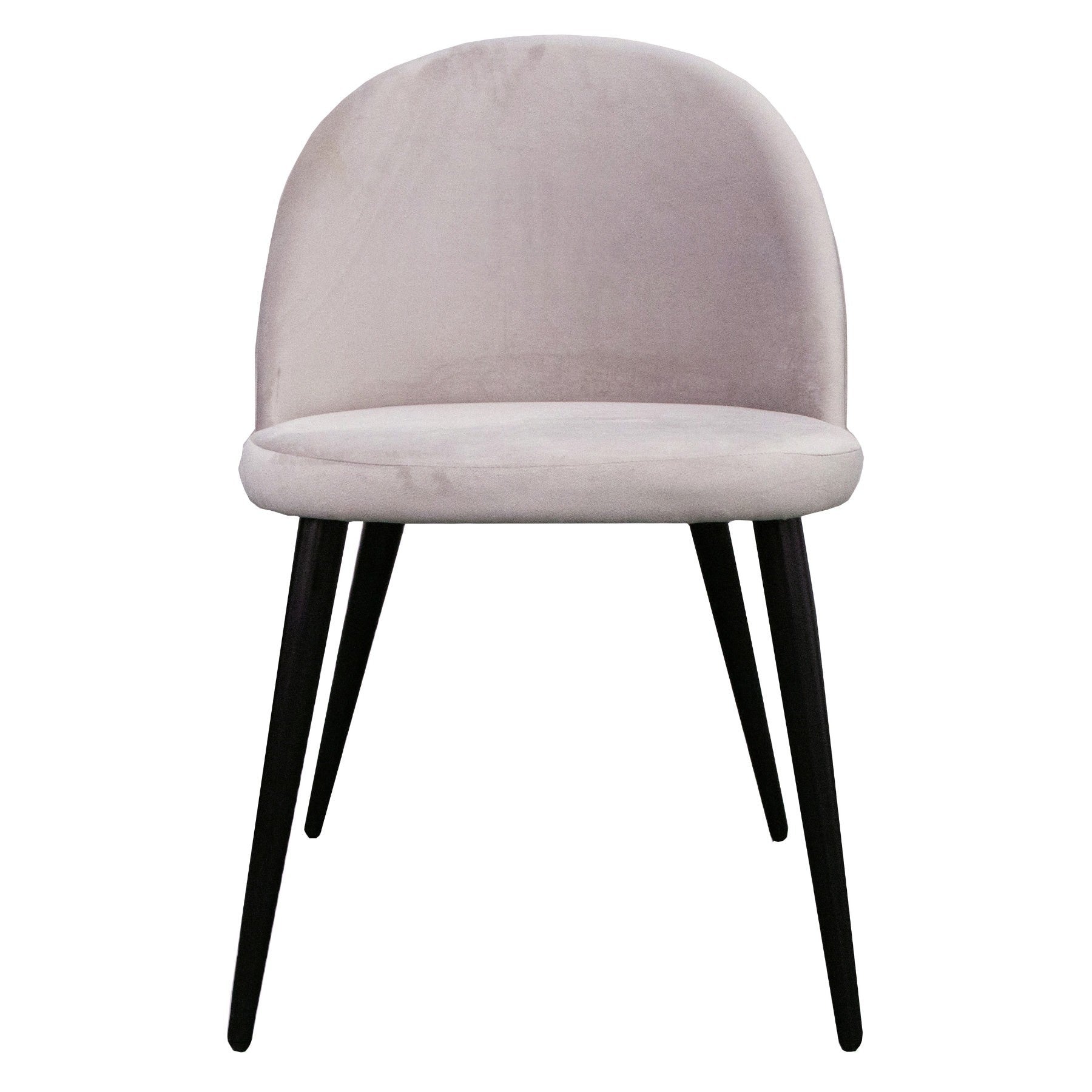 Kidetina Velvet Fabric Dining Chair - Oatmeal