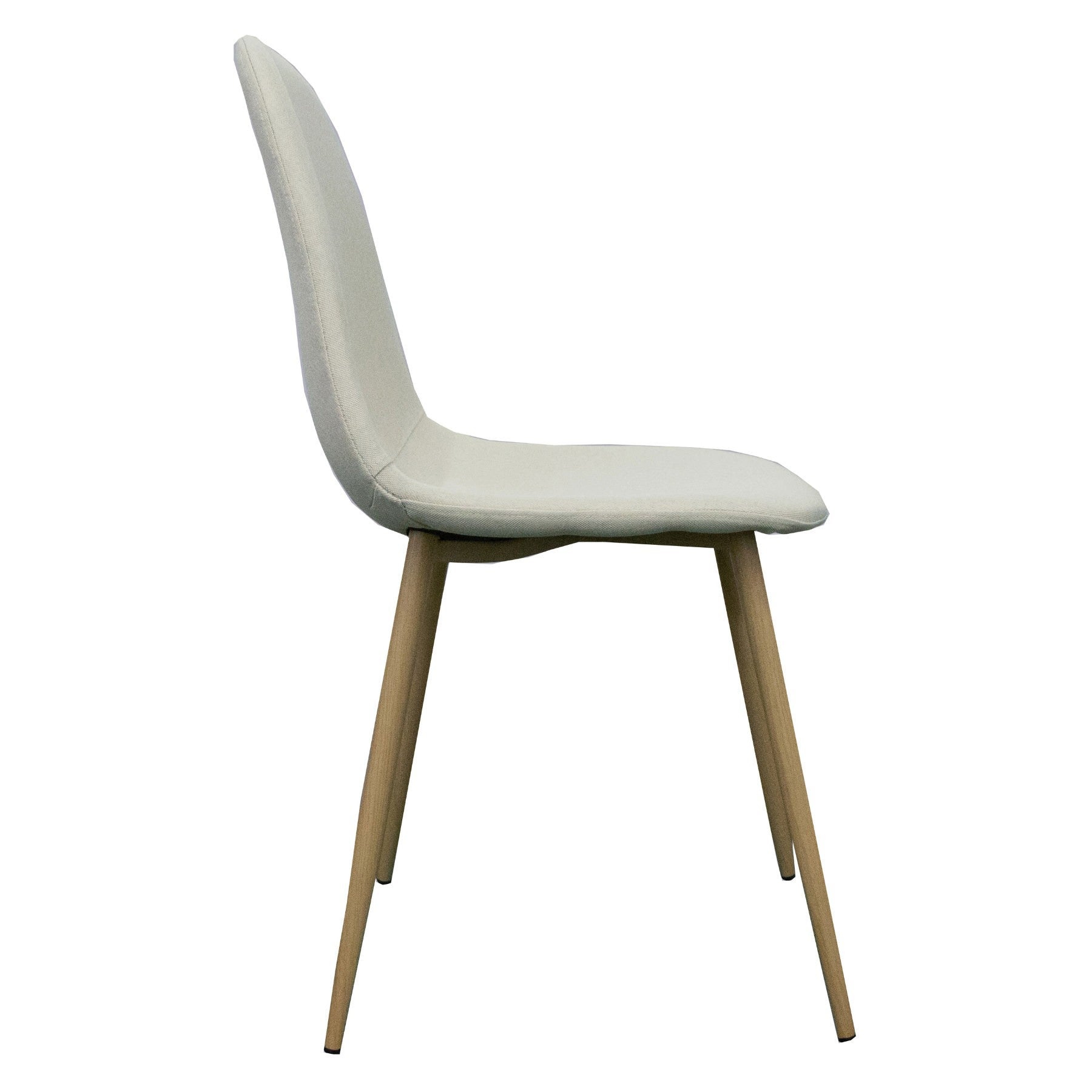 Cotalo Fabric Dining Chair - Beige / Oak