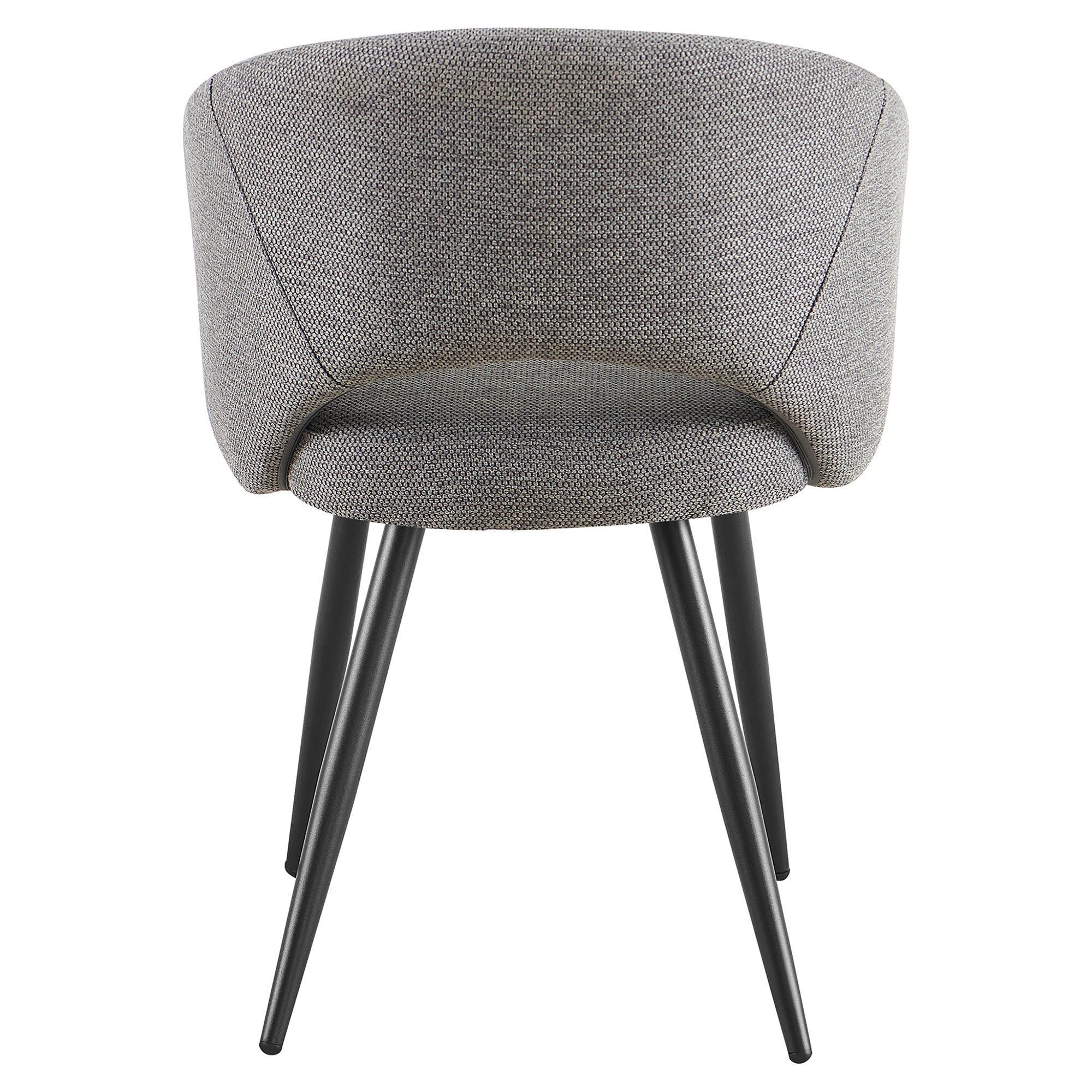 Mitira Fabric Carver Dining Chair - Dark Grey