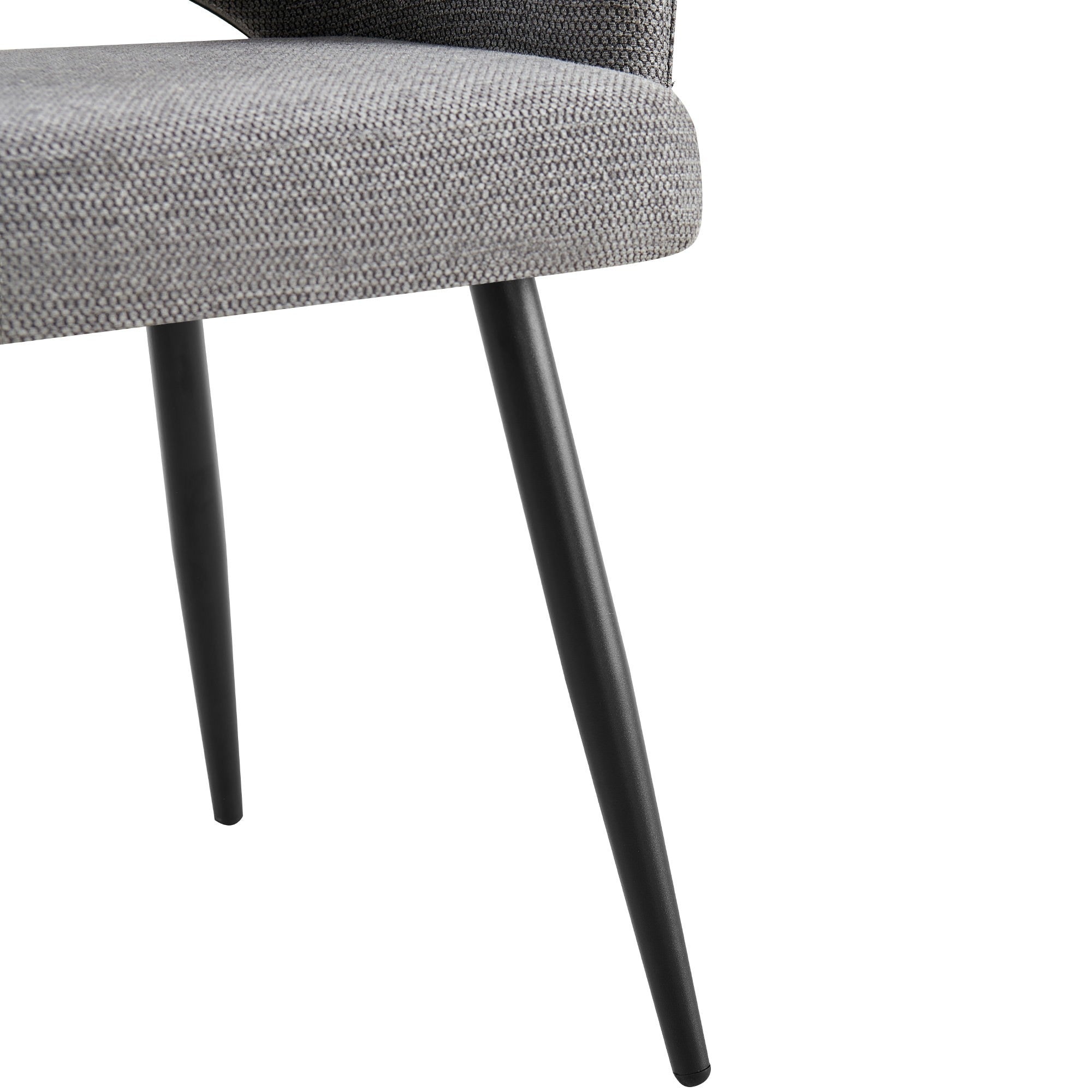 Mitira Fabric Carver Dining Chair - Dark Grey
