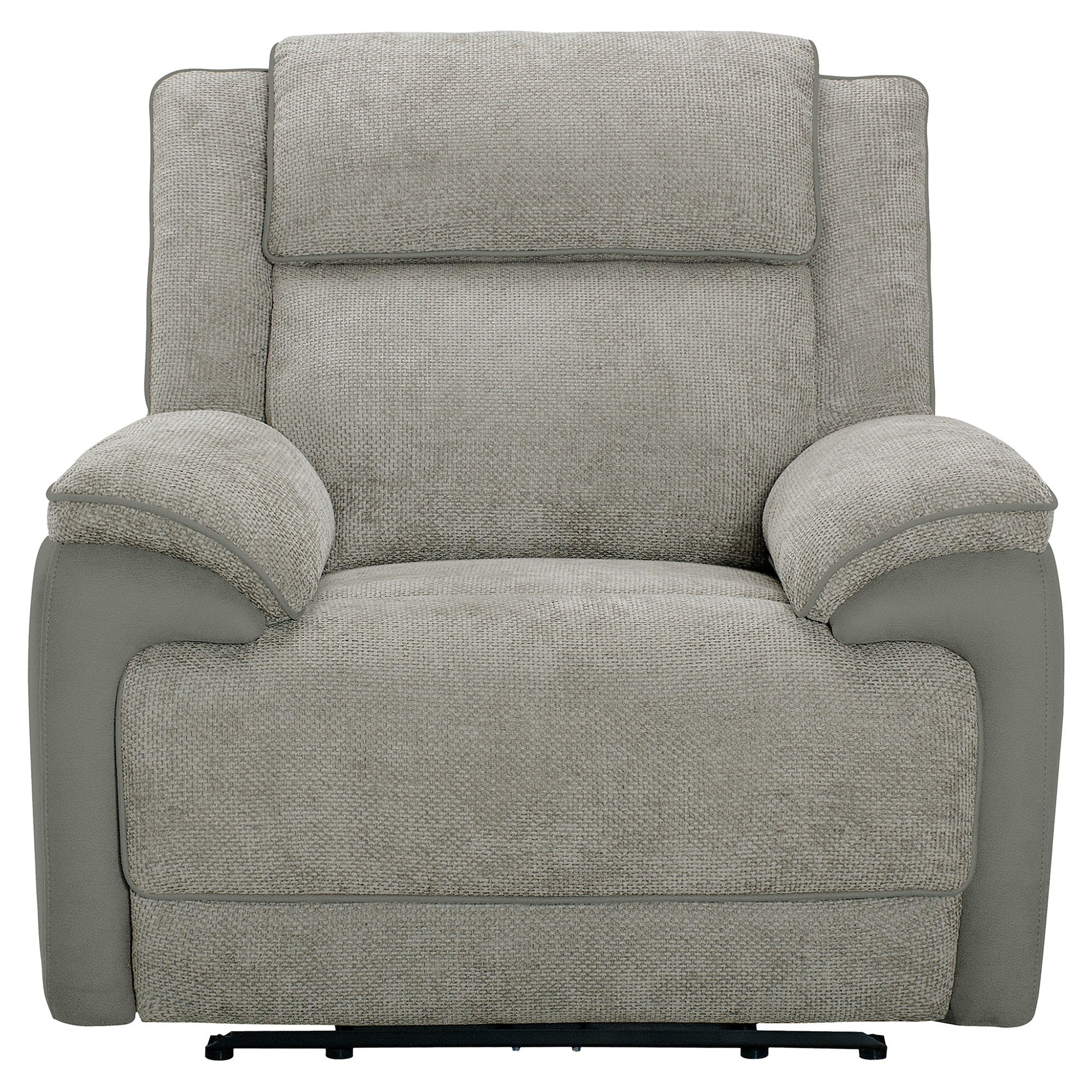 Nepocora Fabric Electric Recliner Armchair - Oyster