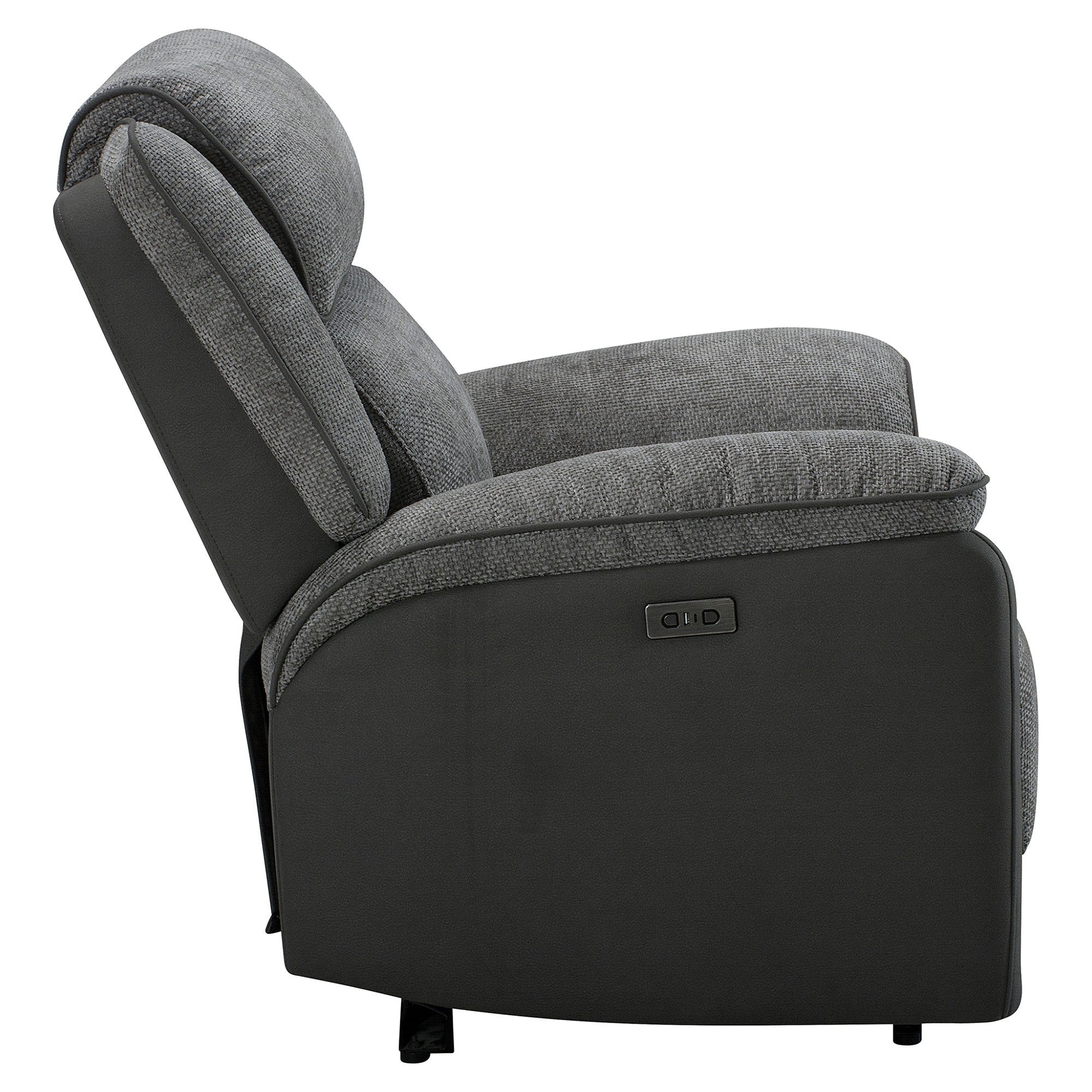 Rafiro Fabric Electric Recliner Armchair - Graphite