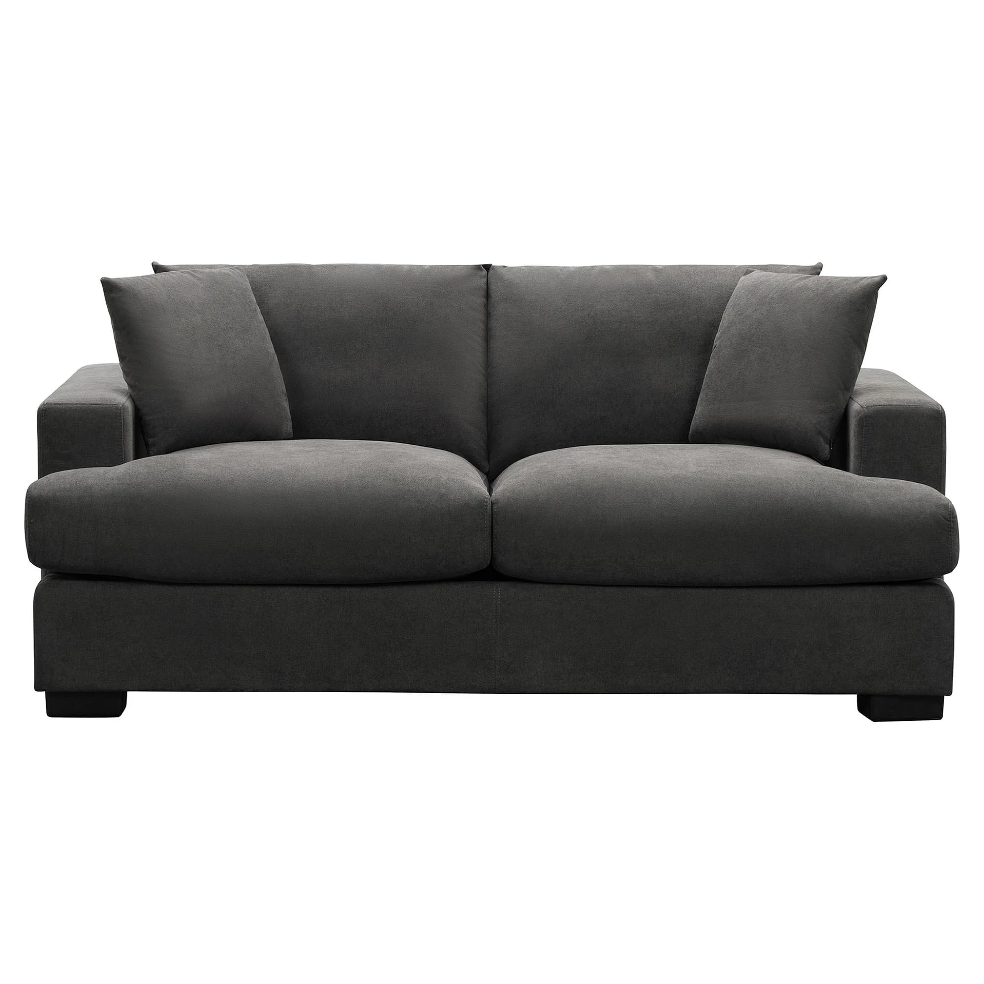 Hastings 2 Seater Fabric Sofa - Dark Grey