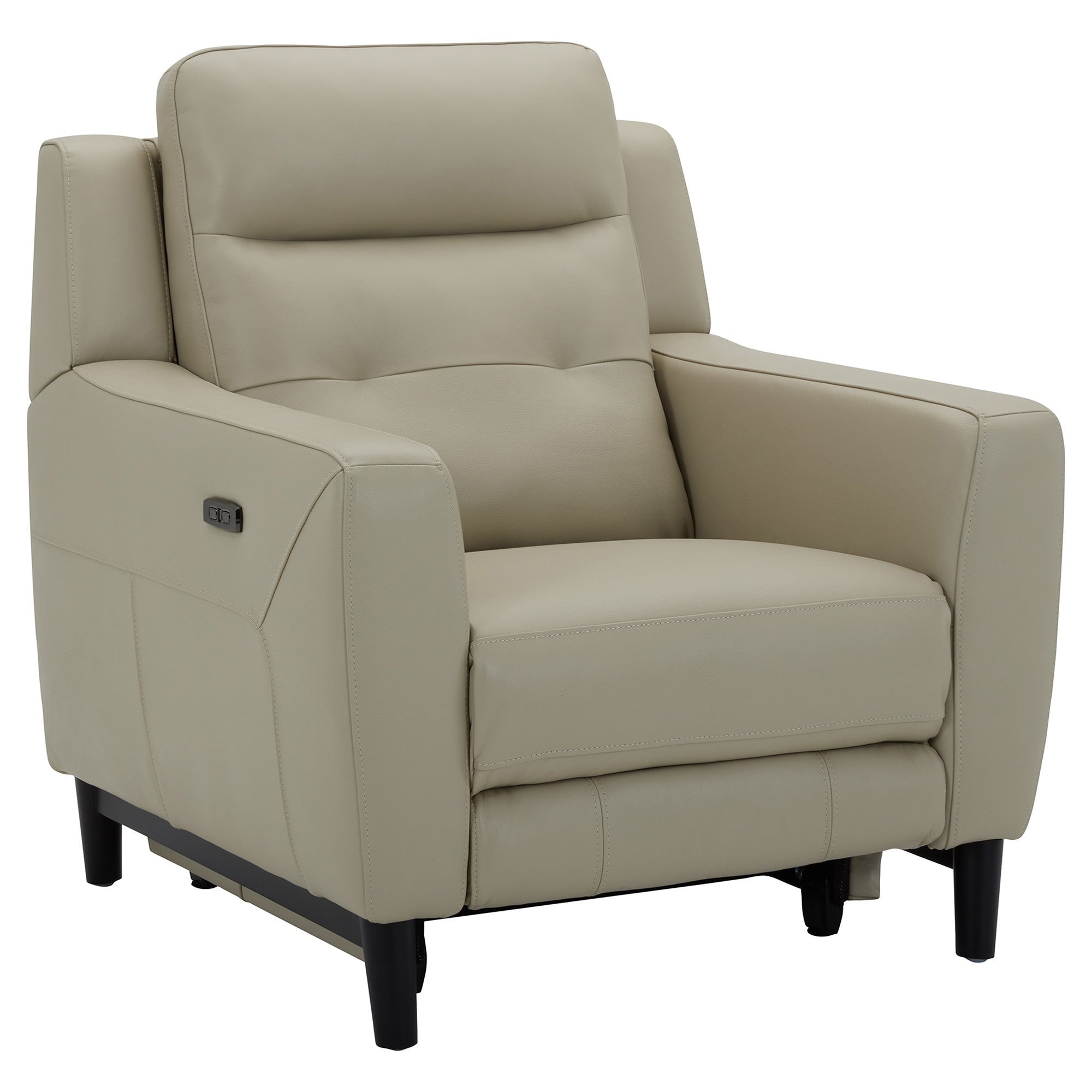 Petibela Leather Electric Recliner Armchair - Beige
