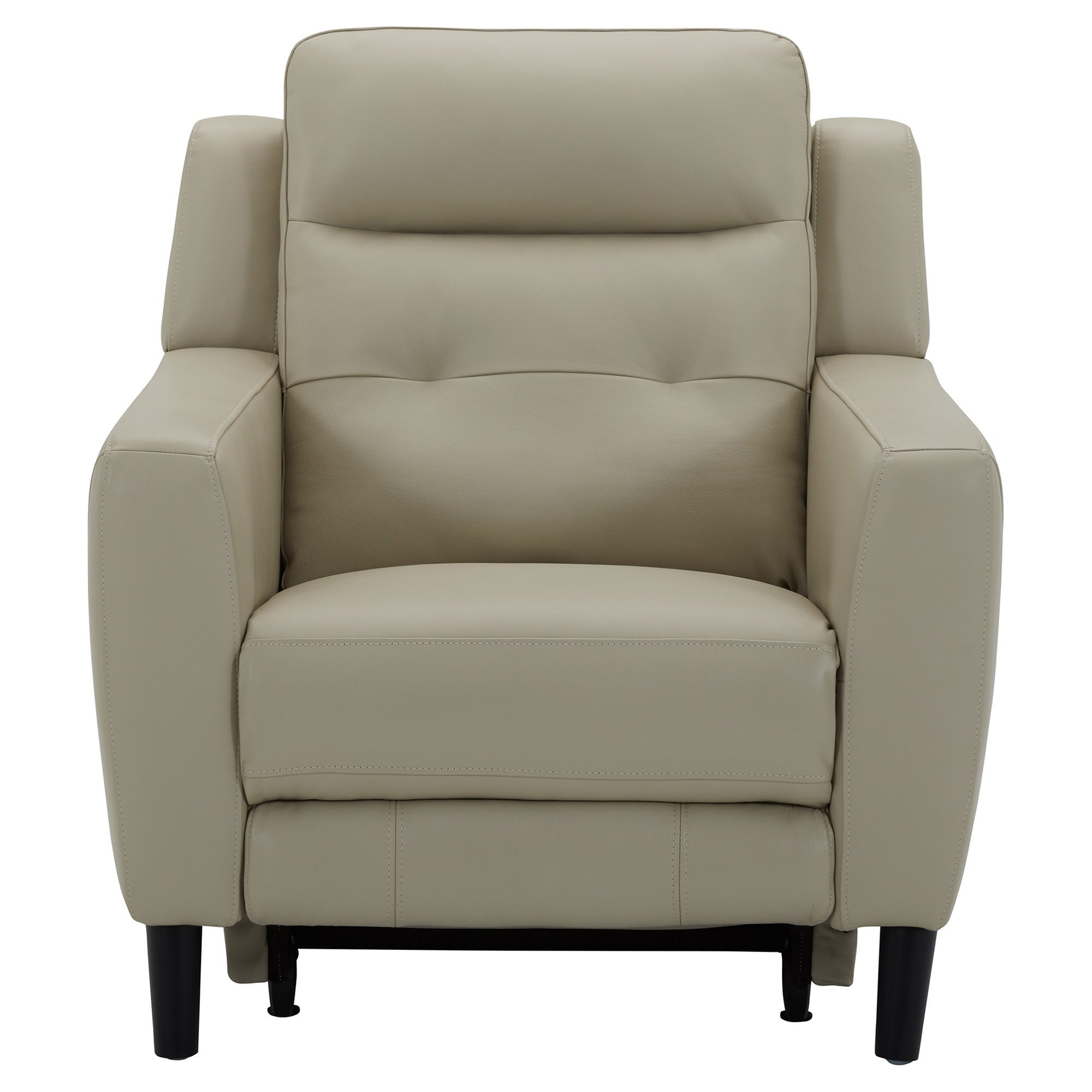 Petibela Leather Electric Recliner Armchair - Beige