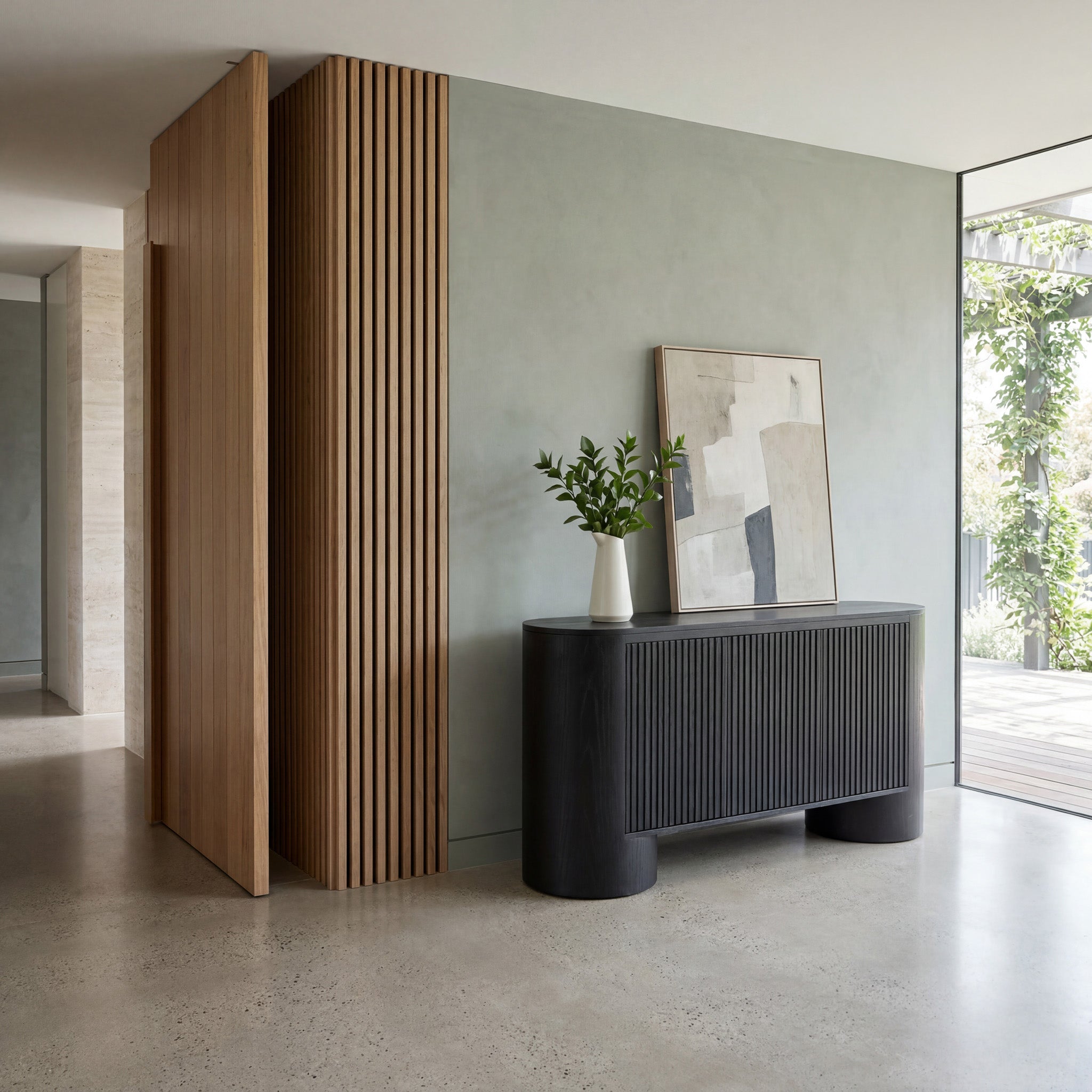 1.68m Sideboard - Full Black