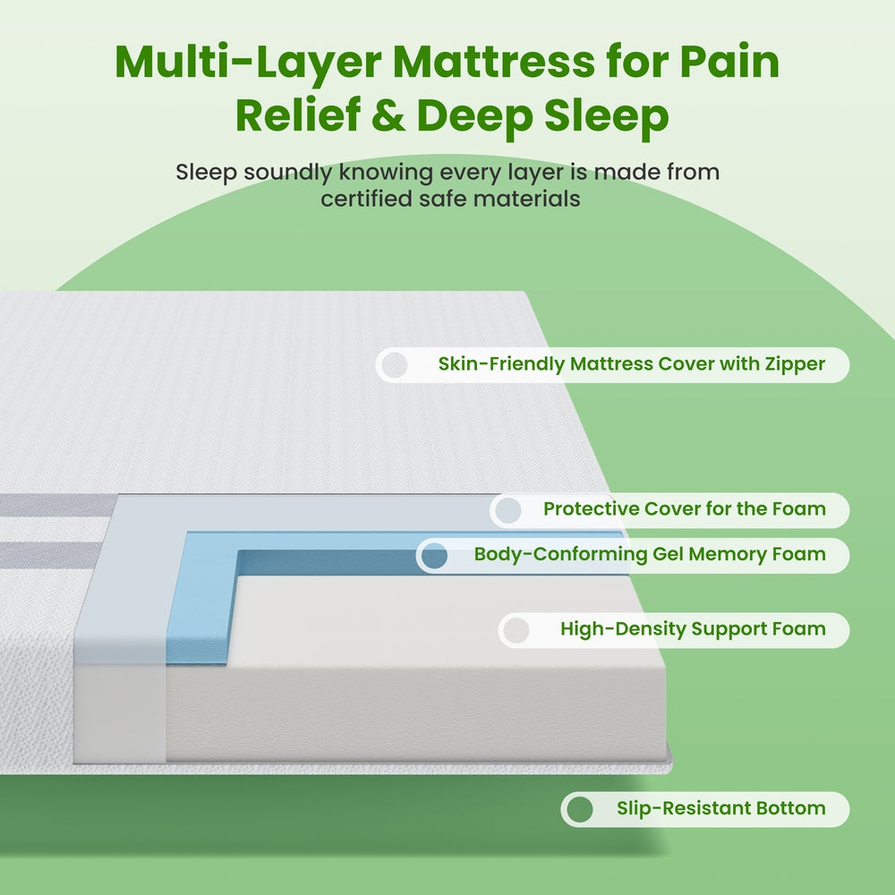 BedStory King Single Memory Foam Mattress