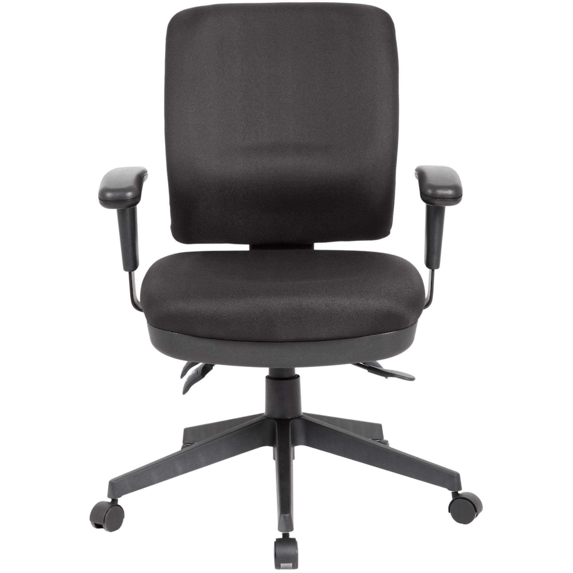 Aviator Task Office Chair with Arms - Black