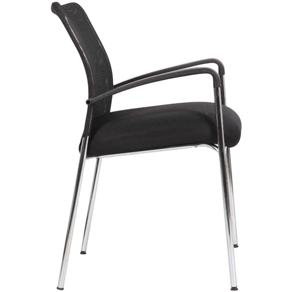 Orlando Heavy Duty Stacking Office Chair - Black