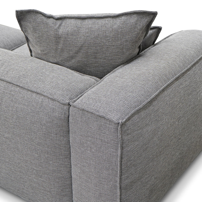 4 Seater Sofa with Cushion and Pillow - Graphite Grey