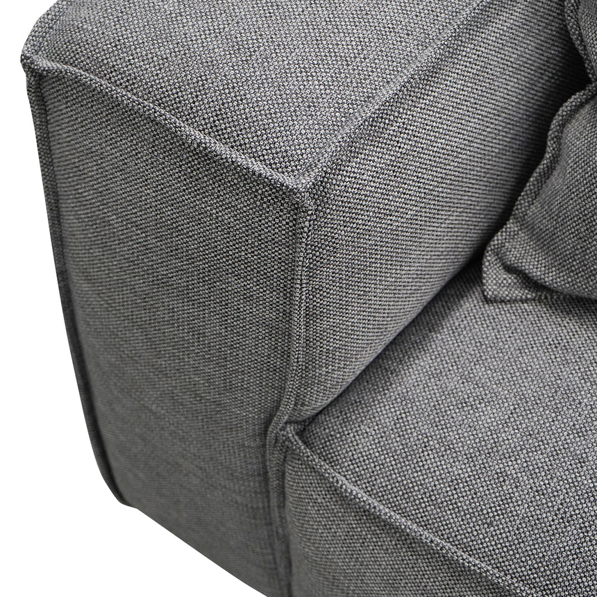 4 Seater Sofa with Cushion and Pillow - Graphite Grey