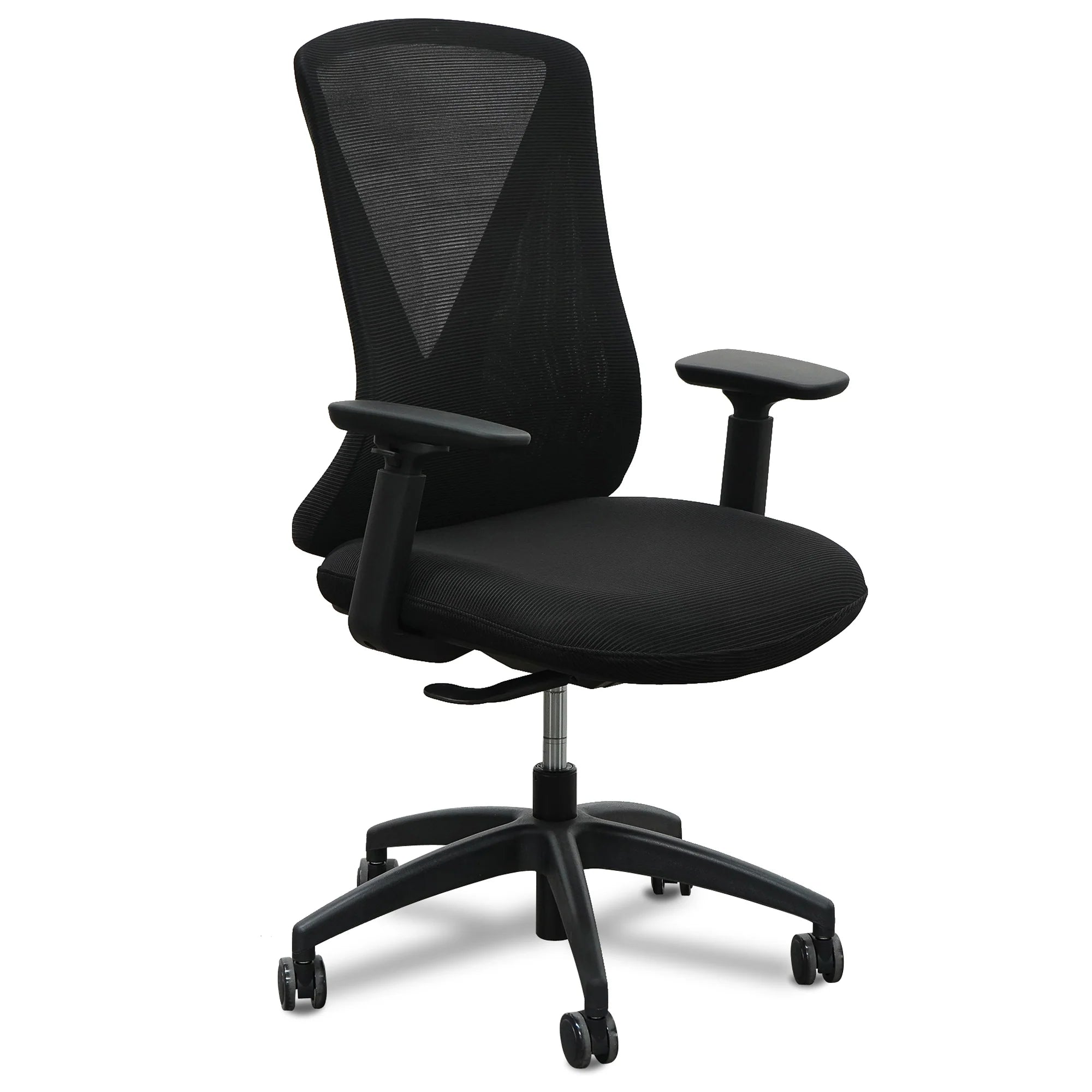 Showcasing Belosora Office Chair - Black OC2757-SN Office Chair by Calibre Furniturs