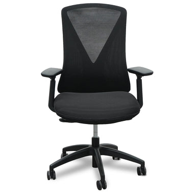 Showcasing Belosora Office Chair - Black OC2757-SN Office Chair by Calibre Furniturs