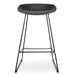 65cm Bar Stool - Black Seat With Black Frame - image 2