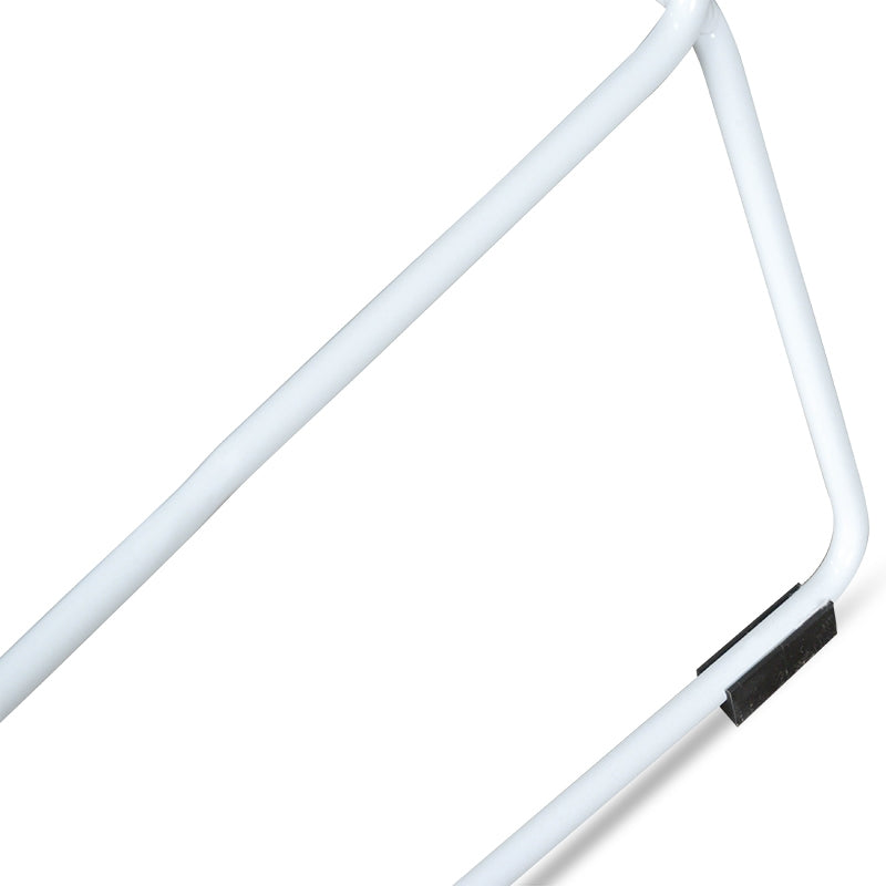 65cm Bar Stool - white Seat With white metal Frame - image 6