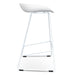 65cm Bar Stool - white Seat With white metal Frame - image 3