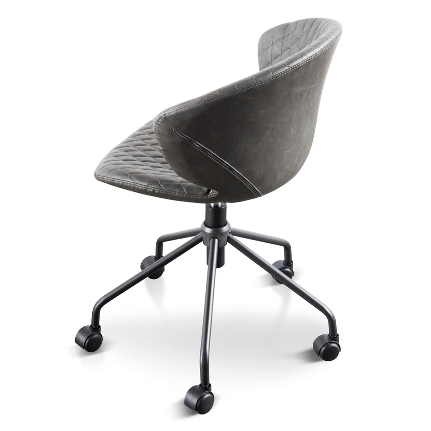 Greger Office Chair - Charcoal with Black Base