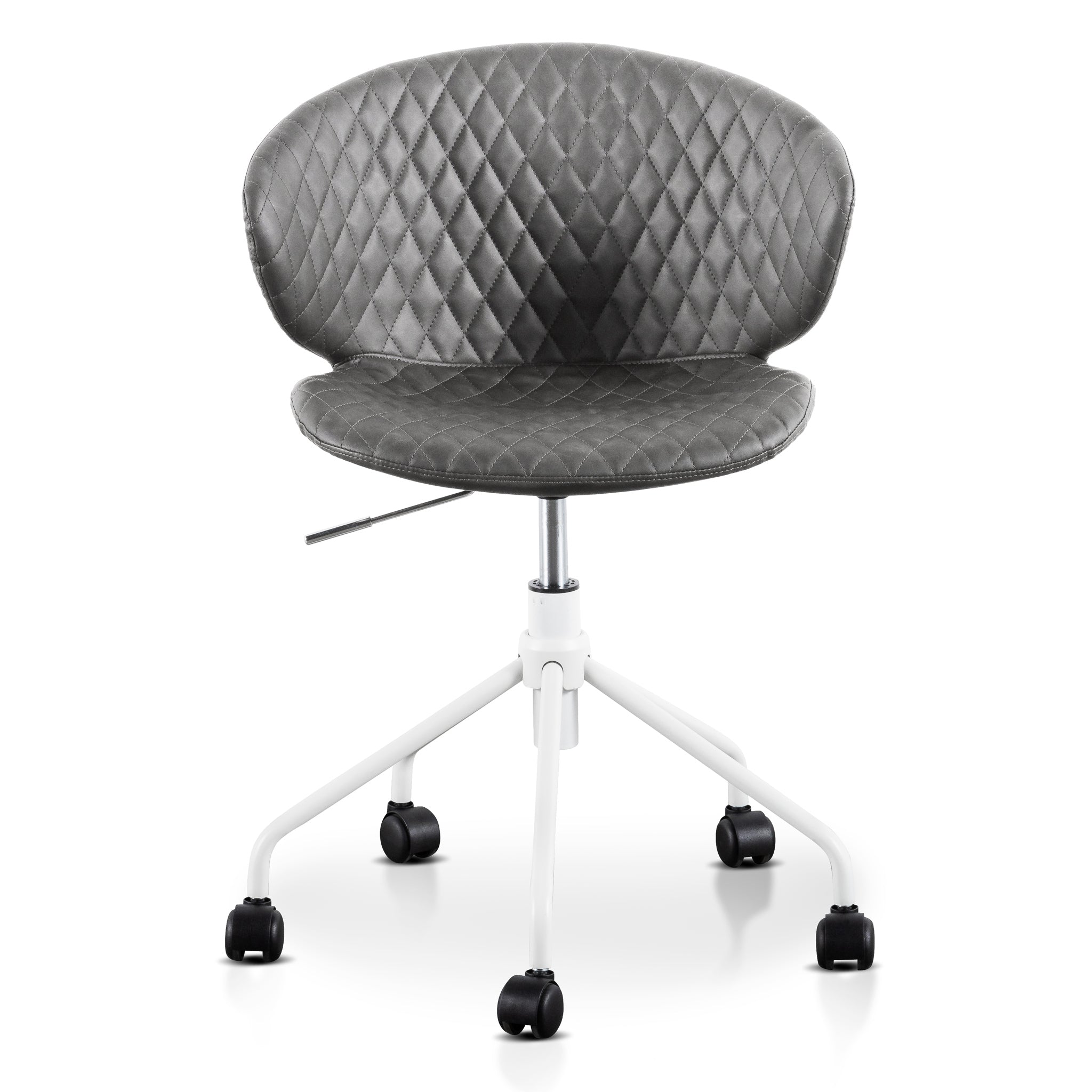 Office Chair - Charcoal with White Base - image 3