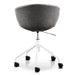 Office Chair - Charcoal with White Base - image 6