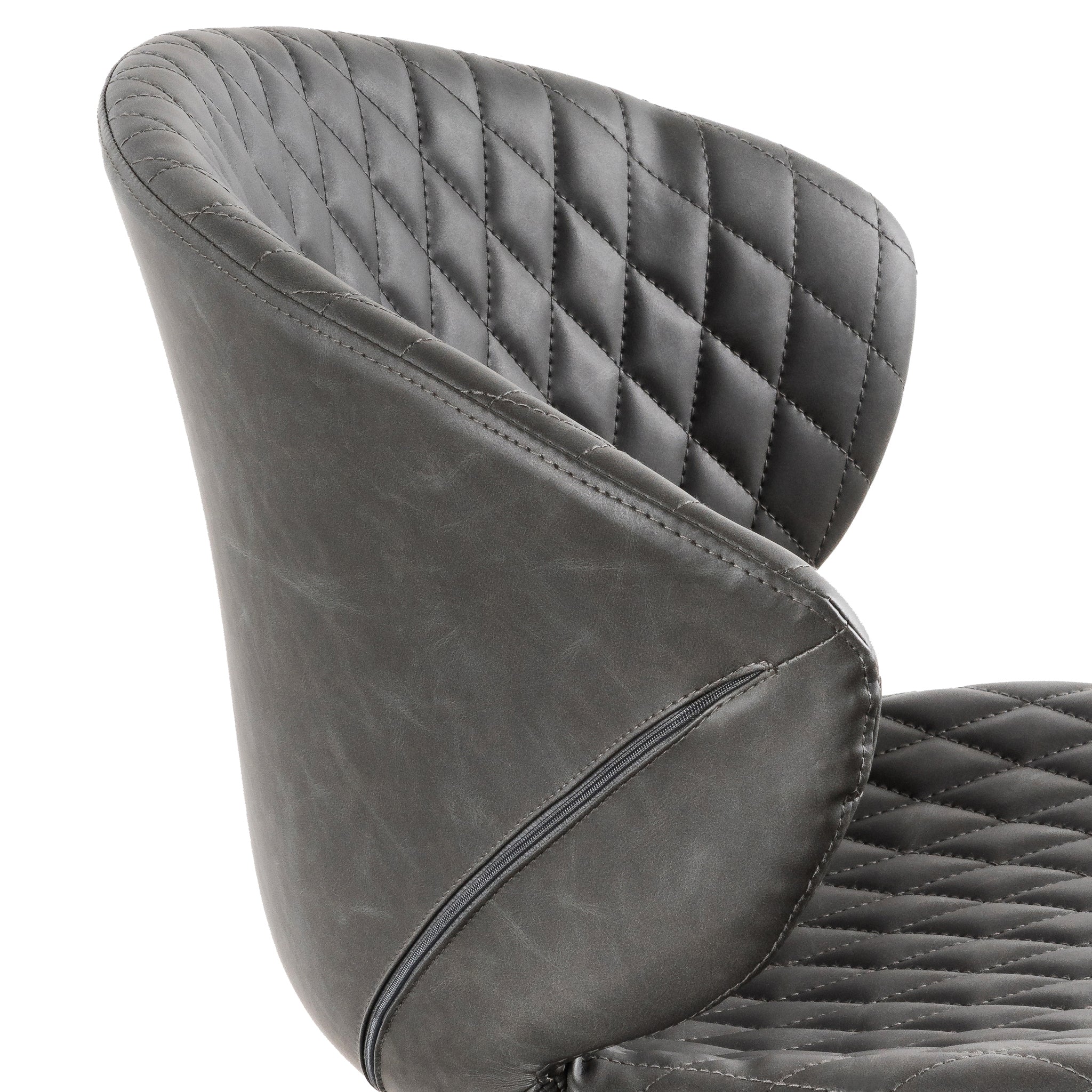Office Chair - Charcoal with White Base - image 9