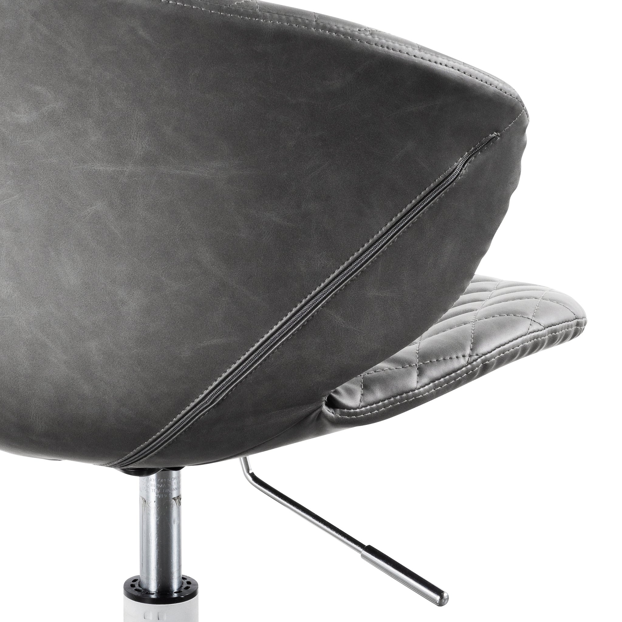 Office Chair - Charcoal with White Base - image 10