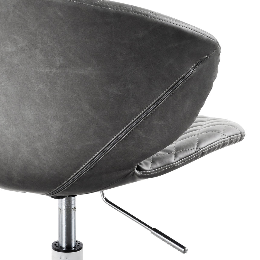 Hakon Office Chair - Charcoal with White Base