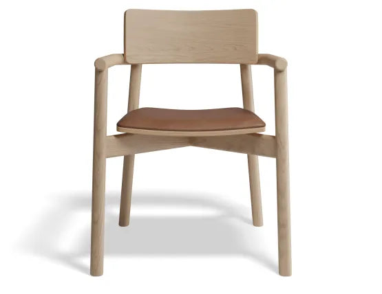 Andi with Pad and Fabric Cushion Armchair - Natural