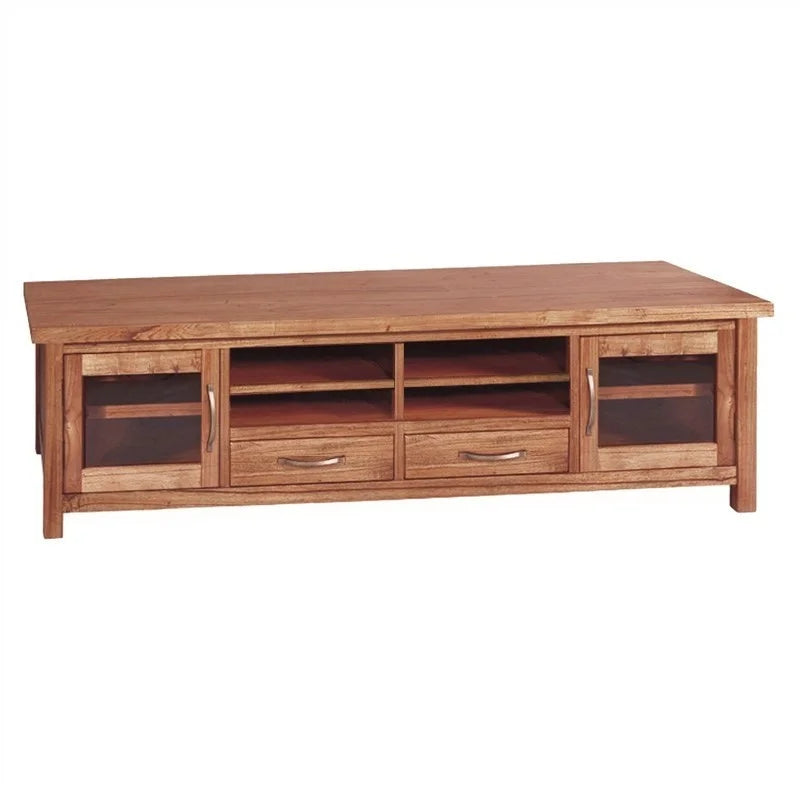 Toscana 2 Doors 2 Drawer Wooden TV Unit - Natural