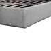 Fabric Queen Bed Frame - Pearl Grey with Storage - image 4