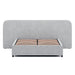 Queen Sized Bed Frame - Dusty Pepper Boucle with Storage - image 2
