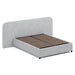 Queen Sized Bed Frame - Dusty Pepper Boucle with Storage - image 4
