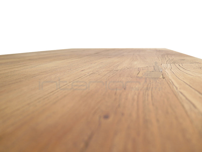 Reclaimed Elm Wood Table 1.5m - Rustic Natural - image 9