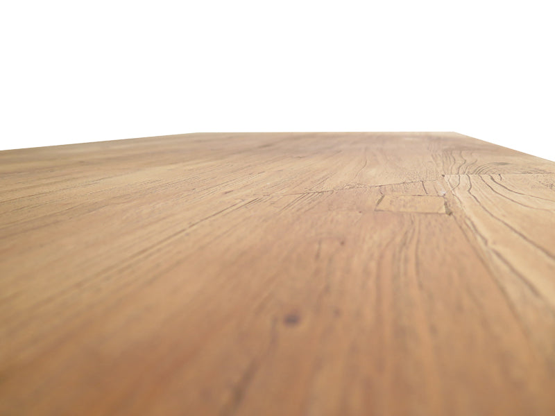 Reclaimed Elm Wood Table 1.5m - Rustic Natural - image 6