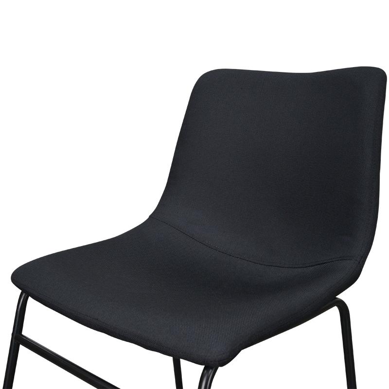 Set Of 2 - Darcy Fabric Dining Chair - Black