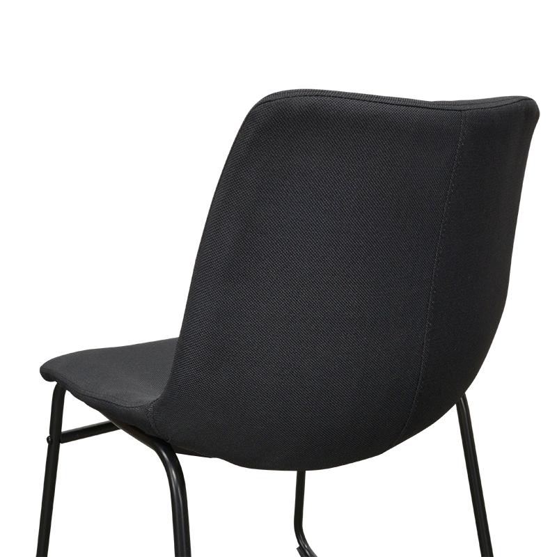 Set Of 2 - Darcy Fabric Dining Chair - Black