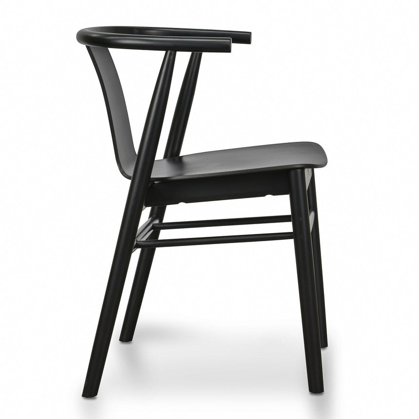 Dining Chair - Black Shell - Black Seat (Set of 2)