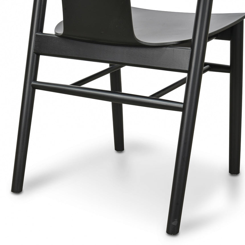 Dining Chair - Black Shell - Black Seat (Set of 2)