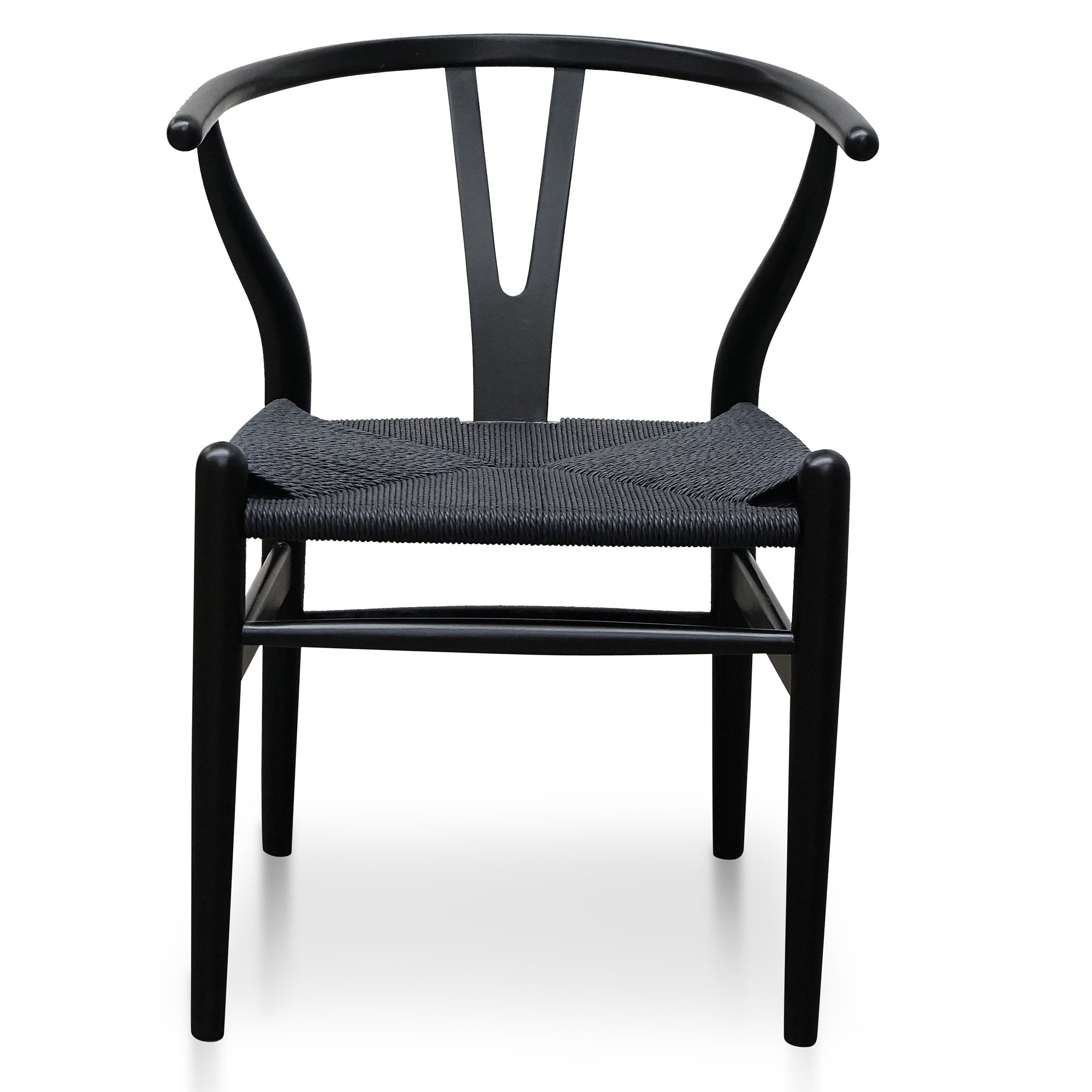 Cord Dining Chair - Full Black (Set of 2)