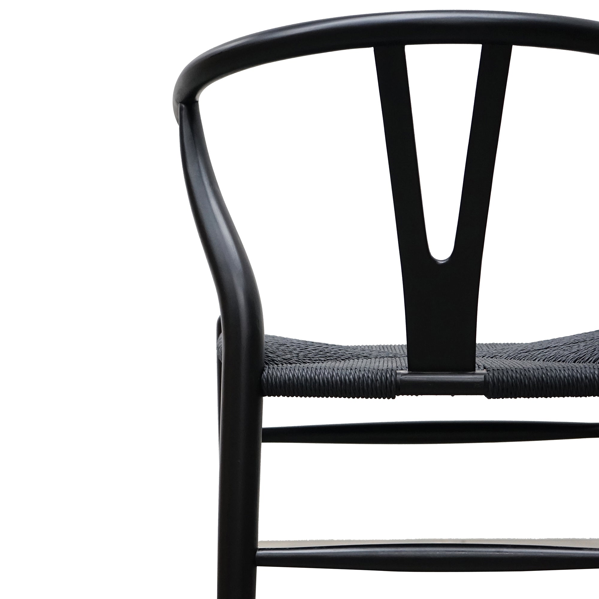 Cord Dining Chair - Full Black (Set of 2)