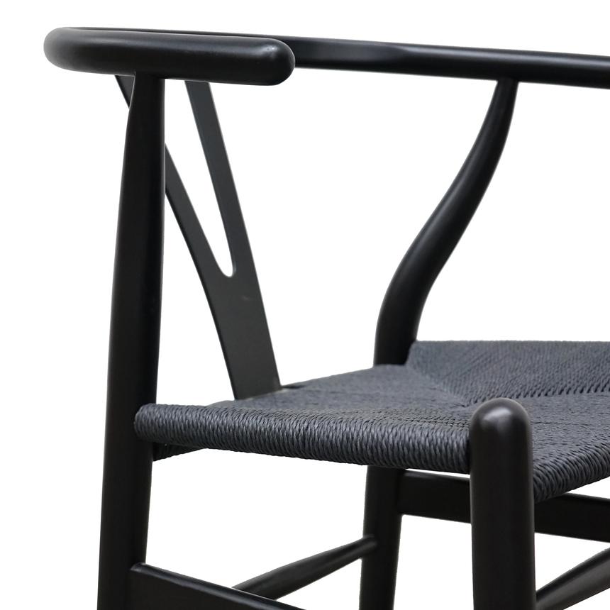 Cord Dining Chair - Full Black(Set of 2)