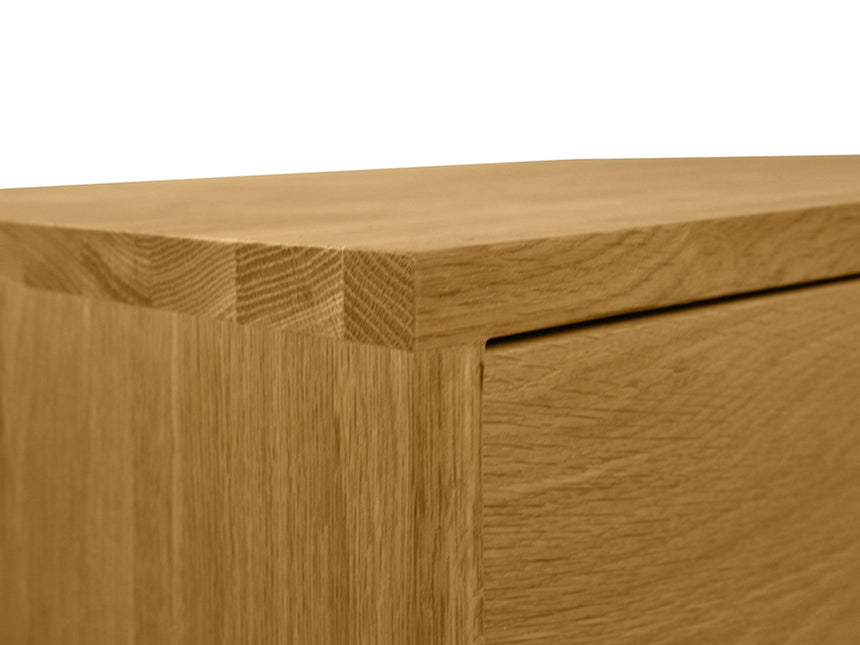 Eir Wooden Bedside Table - Natural Oak
