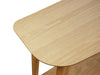 Narrow Wood Console Table with Shelf - image 4