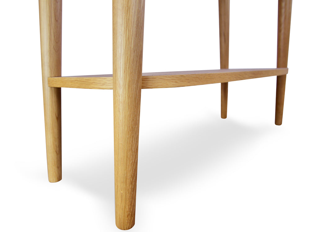 Narrow Wood Console Table with Shelf - image 3