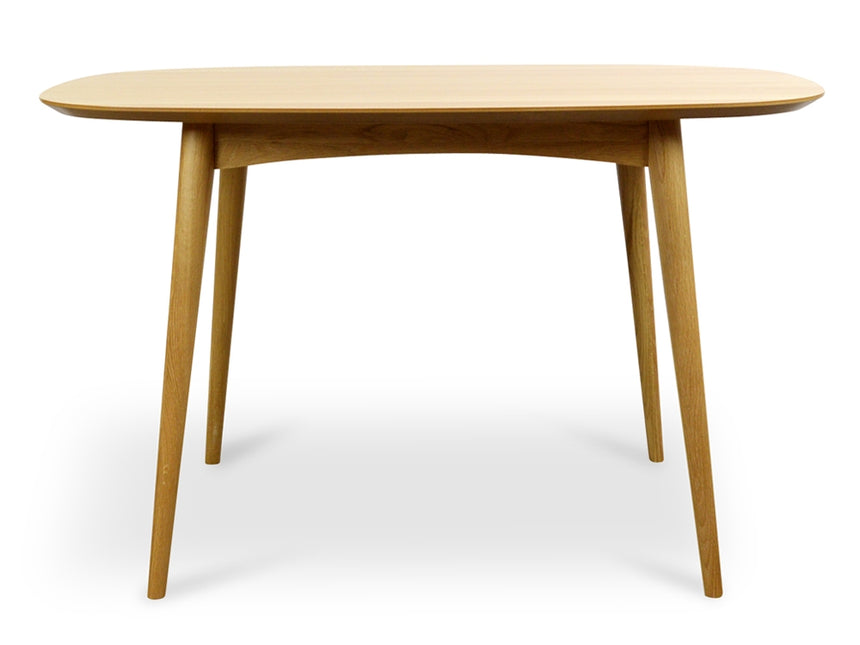 Scandinavian 1.3m Fixed Dining Table - Natural