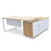 180cm Executive Office Desk With Left Return - Natural - image 9