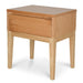 Showcasing Derata Bedside Table - Natural Oak ST2163-CN Bedside Table by Calibre Furniturs