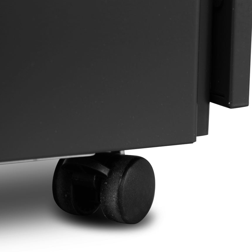 3 Drawers Mobile Pedestal - Black